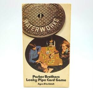 Waterworks Parker Brothers Leaky Pipe Card Game 110 Cards 8 Pipes Facsimile Inst